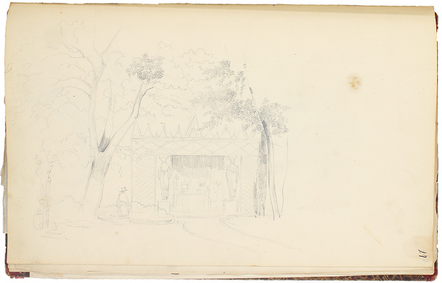 Штернберг Василий Иванович. Альбом рисунков с пейзажами, портретами и набросками 